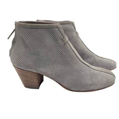 Aquatalia Gray Suede Booties