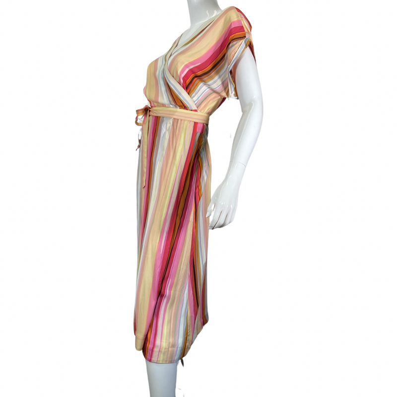 Load image into Gallery viewer, Liverpool Rainbow Wrap Maxi Dress
