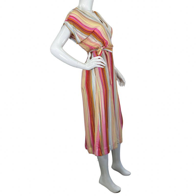 Load image into Gallery viewer, Liverpool Rainbow Wrap Maxi Dress
