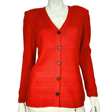 St. John Bright Cardigan on mannequin front view