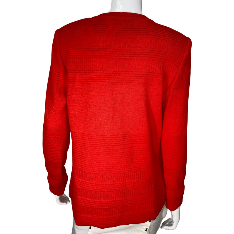 Load image into Gallery viewer, St. John Bright Cardigan on mannequin back view
