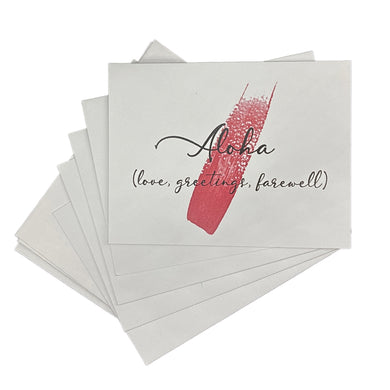 Ho'ohana Note Card Set by Fernhurst aloha card