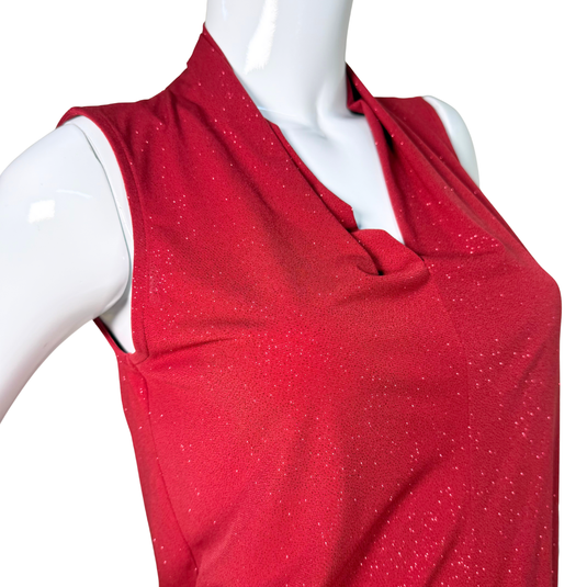 Vince Camuto Red Shimmery Top