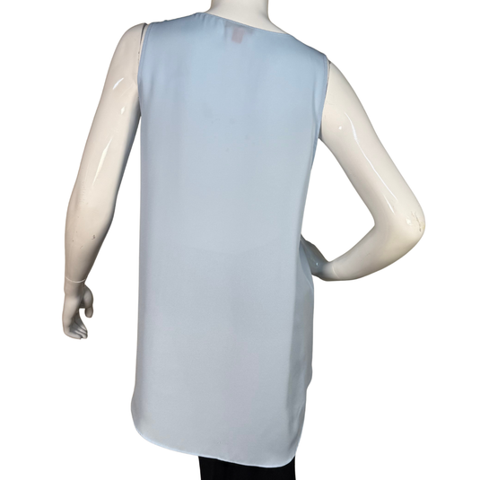Vince Camuto Sky Blue V-Neck Blouse