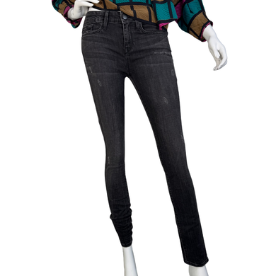 Vince Charcoal Skinny Stretch Denim Jeans