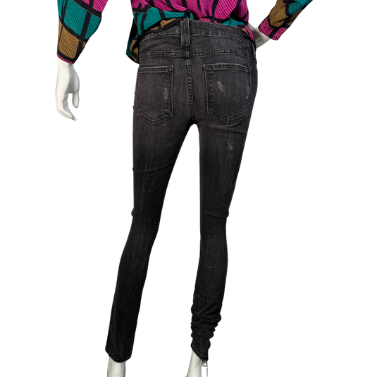 Vince Charcoal Skinny Stretch Denim Jeans