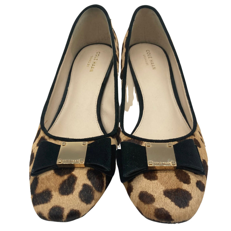 Load image into Gallery viewer, Cole Haan Animal Print Pumps front view
