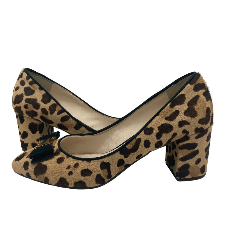 Load image into Gallery viewer, Cole Haan Animal Print Pumps side view
