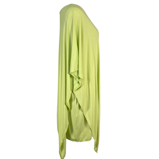 Ten Tomorrow Asymmetrical Green Dress on mannequin side view
