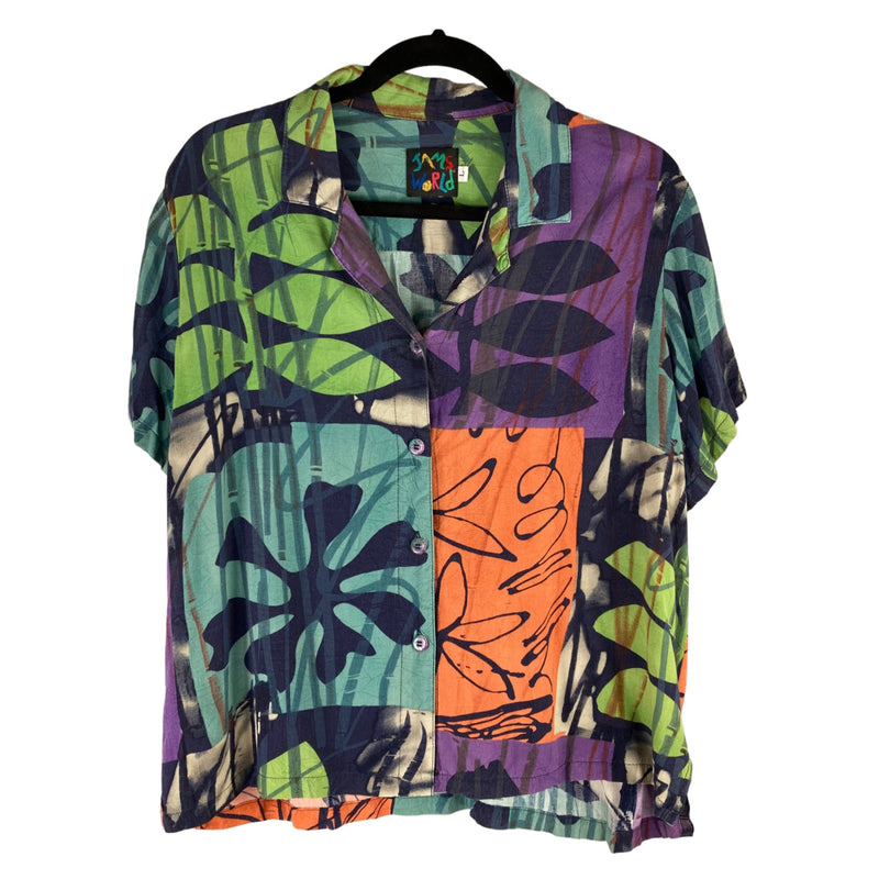 Load image into Gallery viewer, Jams World Bamboo Garden Button-Up front view
