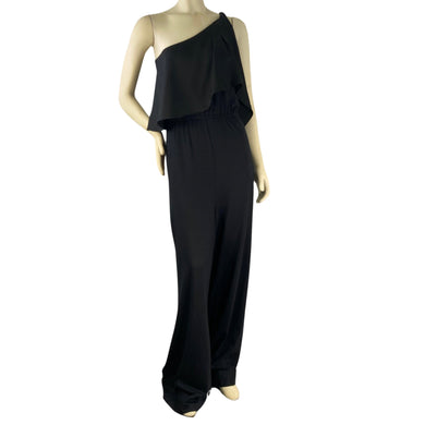 Diane Von Firstenberg Black Jumpsuit on mannequin front view