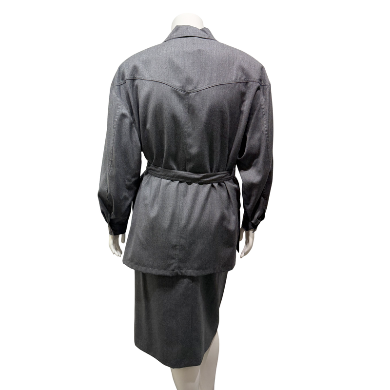 Load image into Gallery viewer, Givenchy Button-Down-Shirt and Skirt with Belt
