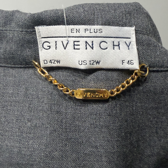 Givenchy Button-Down-Shirt and Skirt with Belt