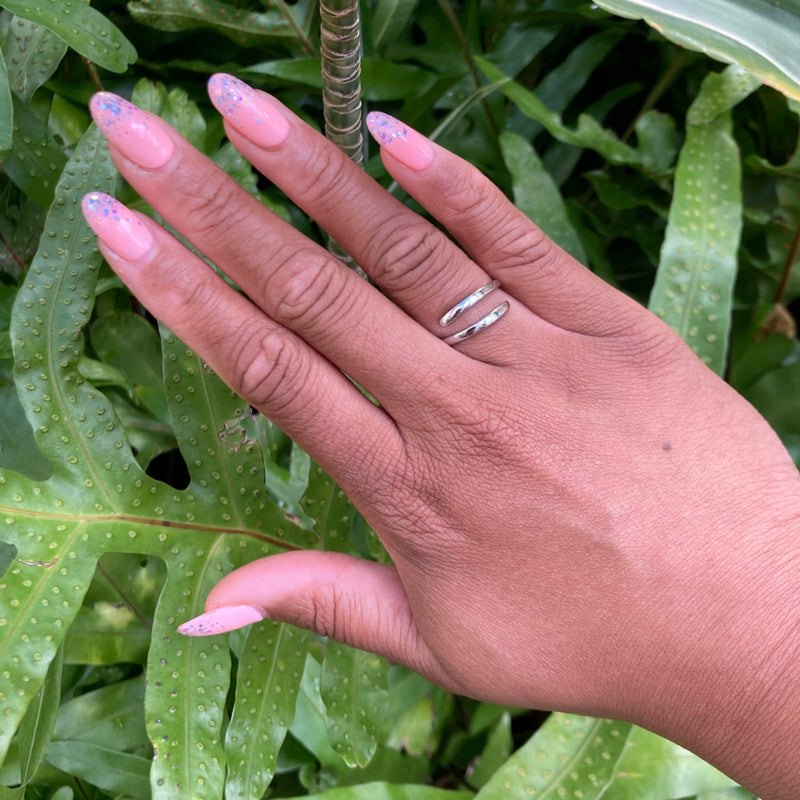Load image into Gallery viewer, sterling silver adjustable I Am Enough Ring by shopywca o’ahu on hand
