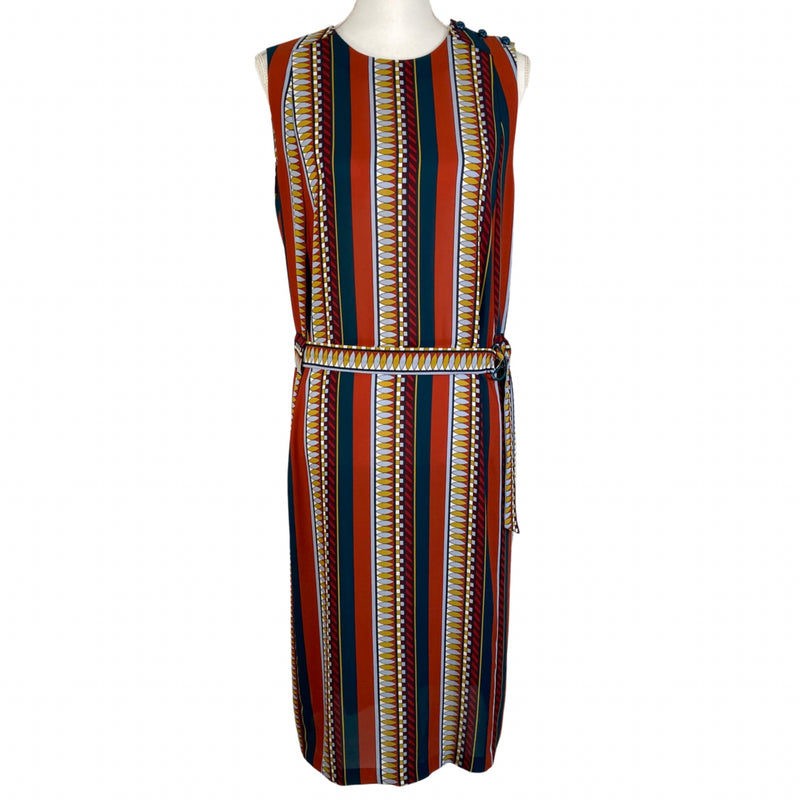 Load image into Gallery viewer, Julia Striped Silk Night Out Dress (10)
