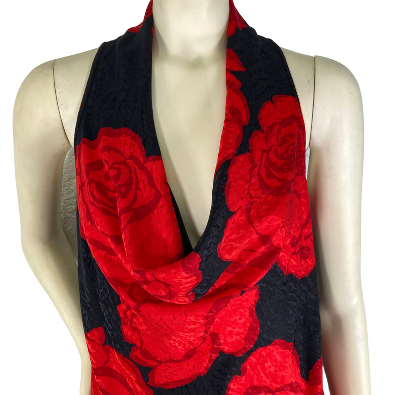 Load image into Gallery viewer, Trina Turk Rose Silk 2-Piece Set detailed front view
