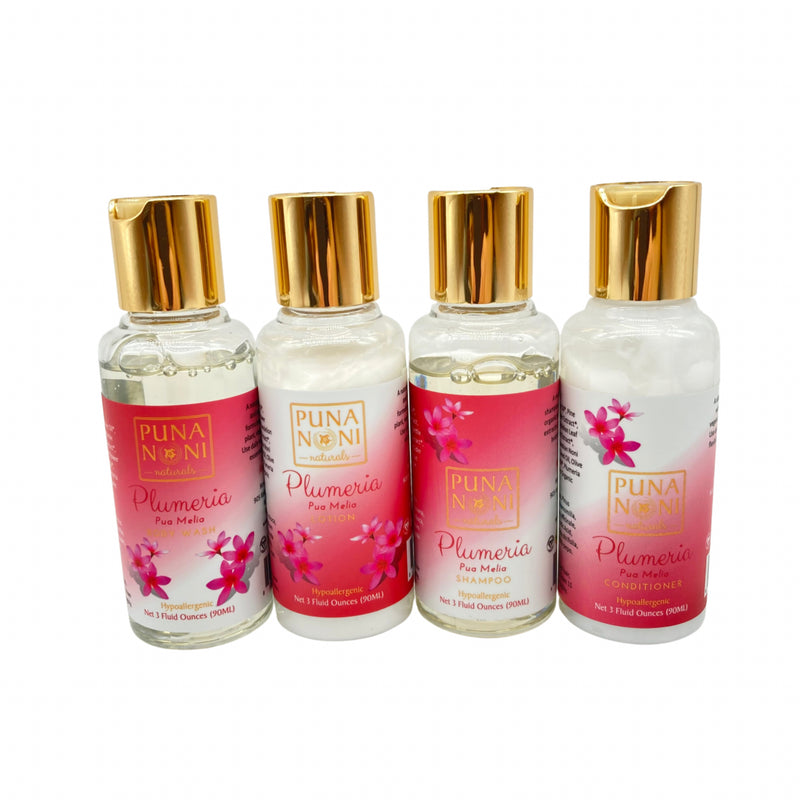 Load image into Gallery viewer, Plumeria Body Care Gift &amp; Travel Set
