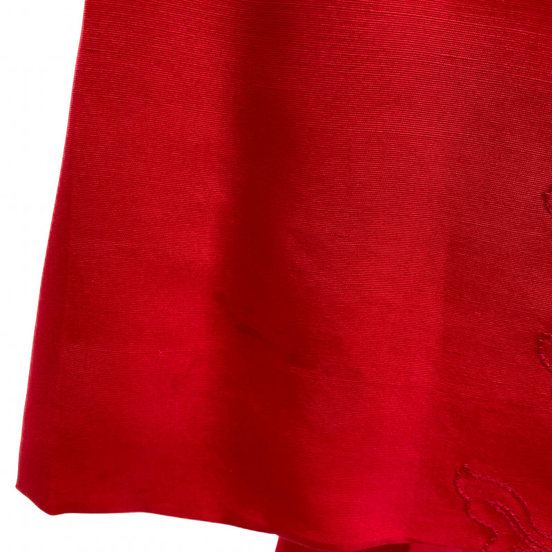 Load image into Gallery viewer, Maya Soetoro-Ng&#39;s Red Silk Tunic Jacket
