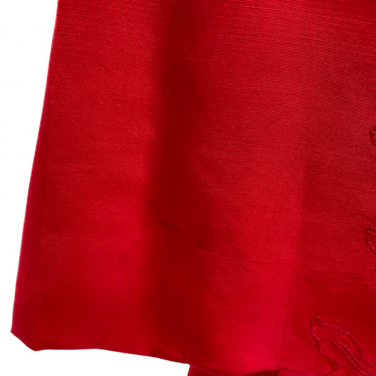 Maya Soetoro-Ng's Red Silk Tunic Jacket