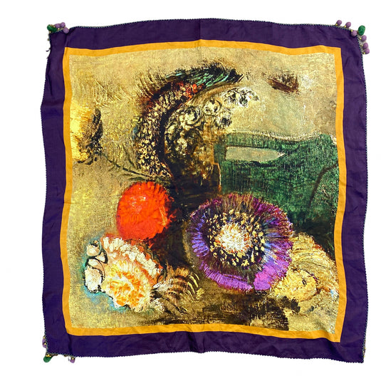 silk scarf front view