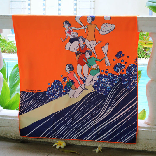  Women of YWCA O‘ahu Microfiber Beach Towel by Kris Goto